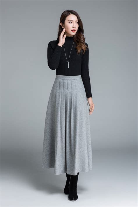 wool skirts for winter.